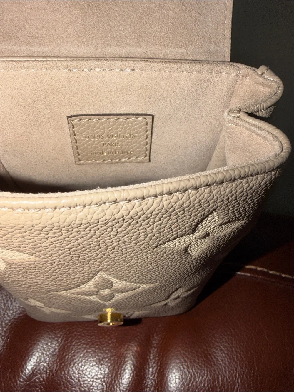 ‼️Authentic Louis Vuitton Empreinte Monogram Gaint Leather Small Backpack